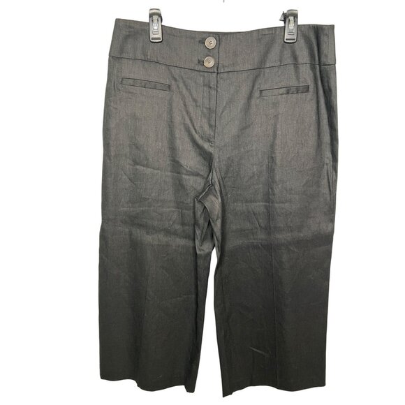 Alfani Womens High-Waist Deep Black Culotte Pants Size 12 - Picture 7 of 15